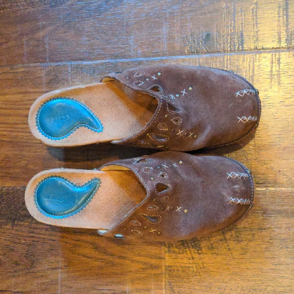 Clarks Indigo Wooden Clogs - Picture 4 of 6
